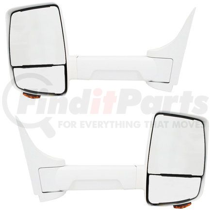 Velvac 716370 2020XG Series Door Mirror - White, 102" Body Width, Driver and Passenger Side
