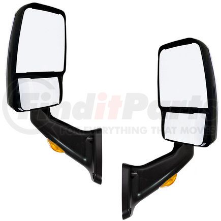 Velvac 717385 2025 Deluxe Series Door Mirror - Black, Driver and Passenger Side