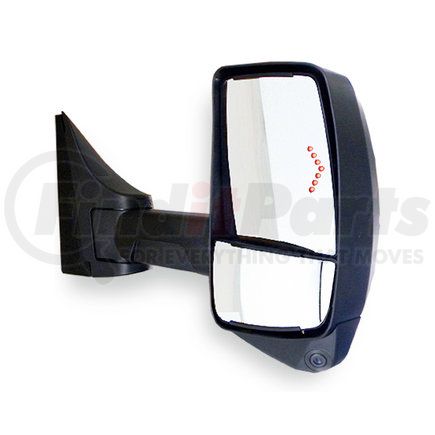 Velvac 717528 2020XG Series Door Mirror - Black, 102" Body Width, Passenger Side