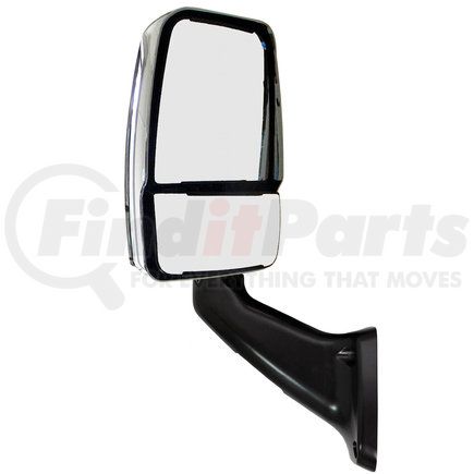 Velvac 717707 2025 Deluxe Series Door Mirror - Chrome, Driver Side