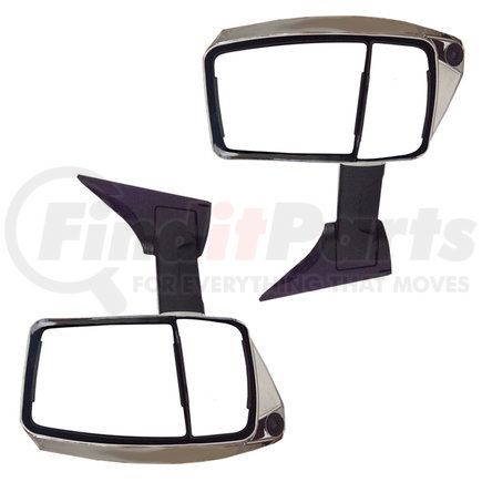 Velvac 717866 2020XG Series Door Mirror - Chrome, 102" Body Width, Driver and Passenger Side