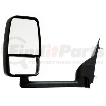 Velvac 718527 2020SS Deluxe Door Mirror - Black, 96" Body Width, Driver Side