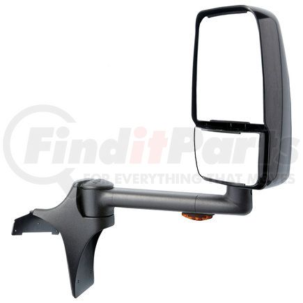 Velvac 718740 2020SS Deluxe Door Mirror - Black, 93" Body Width, Deluxe Head, Passenger Side