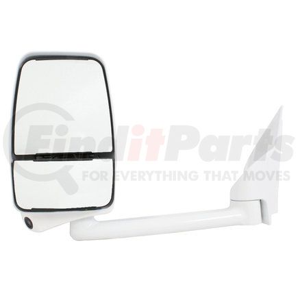 VELVAC 719363 2020 Deluxe Series Door Mirror - White, 102" Body Width, Deluxe Head, Passenger Side