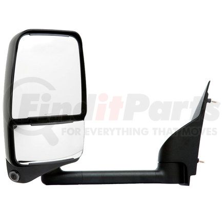 Velvac 719405 2020 Deluxe Series Door Mirror - Black, 96" Body Width, Deluxe Head, Driver Side