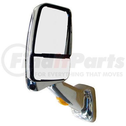 Velvac 719569 2025 Deluxe Series Door Mirror - Chrome, Driver Side