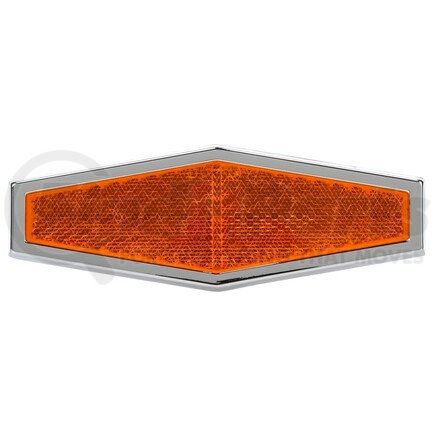 Truck-Lite 98034Y Reflector - 2 x 5" Hexagon, Yellow, ABS Adhesive Mount