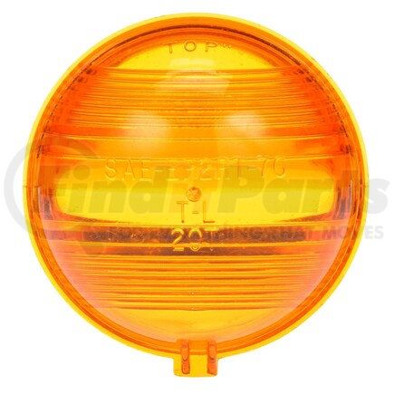 Truck-Lite 99005Y Turn Signal Light Lens - Round, Yellow, Polycarbonate, For Signal Lighting Lights (20301Y, 20304Y, 20316Y), Signal-Stat (9354 Series), Snap-Fit