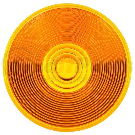 Truck-Lite 99007Y Turn Signal / Parking Light Lens - Round, Yellow, Acrylic, For Front, Rear Lighting (80302Y), Most 4" Lights, Snap-Fit