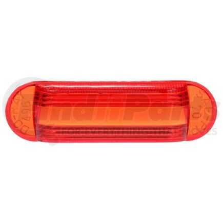 Truck-Lite 99050R Marker Light Lens - Oval, Red, Polycarbonate, Snap-Fit Mount