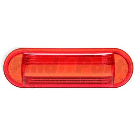 Truck-Lite 99051R Marker Light Lens - Oval, Red, Acrylic, Snap-Fit Mount
