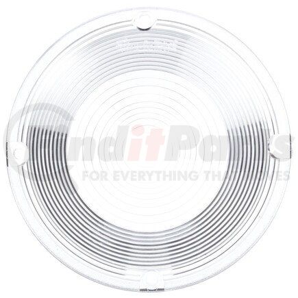 Truck-Lite 99080C Dome Light Lens - Circular, Clear, Polycarbonate, 4 Screw