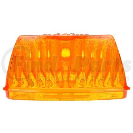 Truck-Lite 99063Y Marker Light Lens - Triangular, Yellow, Polycarbonate, Snap-Fit Mount