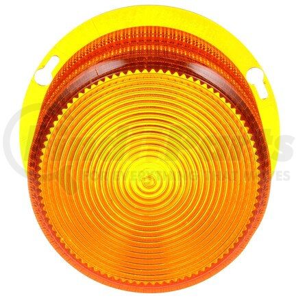 Truck-Lite 99145Y Strobe Light Lens - Round, Yellow, Polycarbonate, 3 Screw, For Strobes 92500Y, 92506Y, 92513Y, 92502Y, 92508Y, 92515Y, 92501Y, 92507Y, 92514Y