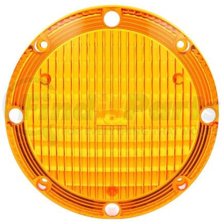 Truck-Lite 99169Y School Bus Warning Light Lens - Round, Yellow, Polycarbonate, For Bus Lights (90326Y, 6507), 4 Screw