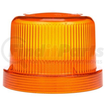 Truck-Lite 99252Y Strobe Light Lens - Round, Yellow, Polycarbonate, Threaded Fit, For Strobes & Beacons 92564Y