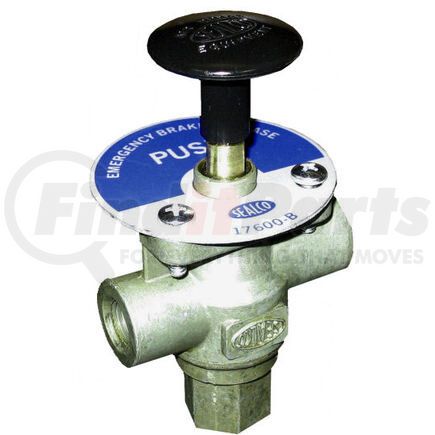 Sealco 110644 Air Brake Quick Release Valve - 3-Hole, Manual, Push / Pull, 1/4 in. NPT Ports