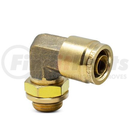 Velvac 018057 Air Brake Fitting - 90 Deg Male Swivel Elbow, 1/2" Tube, M16 Thread