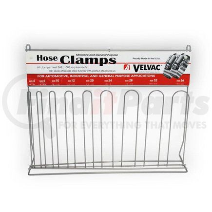 Velvac 022632 Hose Clamp - Slotted Hose Clamp Rack and Assortment, with Miniature Clamp