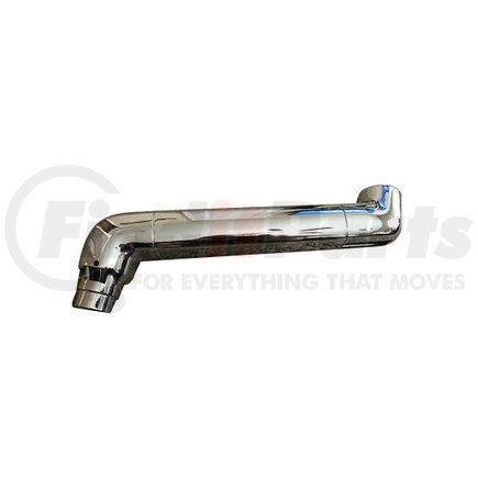 Velvac C709587 Door Mirror Arm - 2030 Series, 8" Bus Arm, Chrome, Lighted