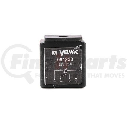 Velvac VLV091233 Multi-Purpose Relay Kit - 12 Voltage, 70 Amp, 4 Terminals, with Mounting Tab