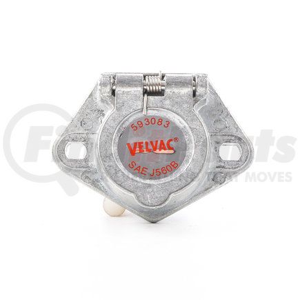 Velvac VLV593083 Trailer Connector Kit - 7-Way with Solid Pin, Durable Zinc Die Cast