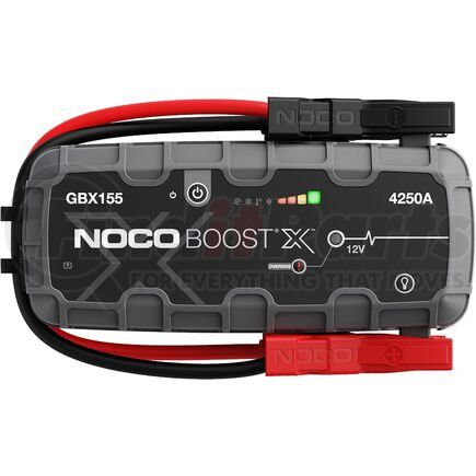 NOCO Battery Care GBX155 Jump Starter - Lithium, 4250 Amps (Peak), 12V, 99W, 500 Lumens, IP65 (with Ports Closed)