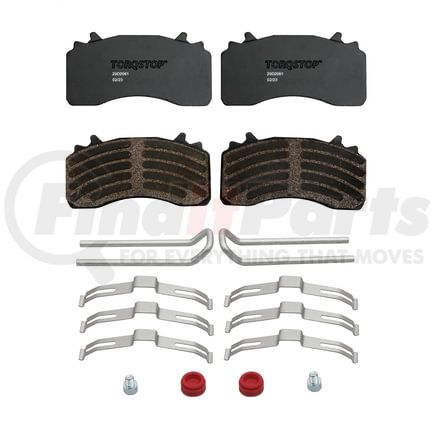 Torqstop 29D2061 Disc Brake Pad Set - with Hardware, FMSI No. D2061-9294, 29K GAWR