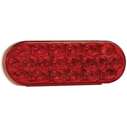 Buyers Products 5626521 6in. Red Oval Stop/Turn/Tail Light with 20 LEDs (Pl-3 Connection) - Bulk