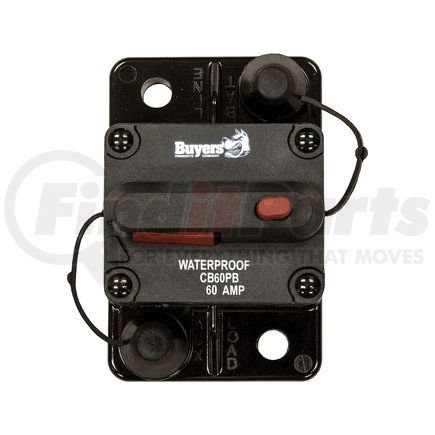 Buyers Products cb60pb Circuit Breaker - 60 AMP, with Manual Push-To-Trip Reset