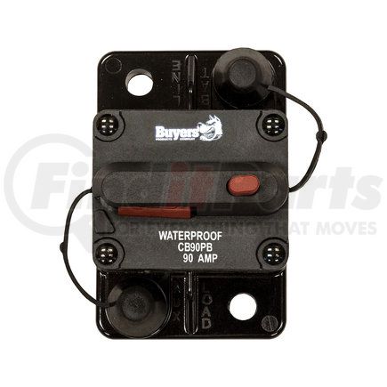 Buyers Products cb90pb Circuit Breaker - 90 AMP, with Manual Push-To-Trip Reset