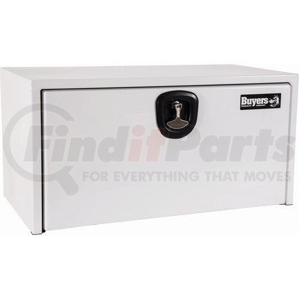 Buyers Products 1732403 18 x 18 x 30in. White Steel Underbody Truck Box with 3-Point Latch