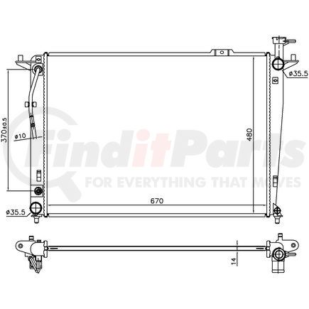 Nissens 666208 Radiator