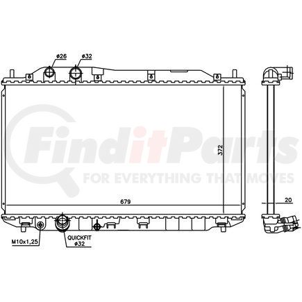 Nissens 681384 Radiator