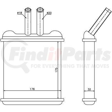 Nissens 76502 HVAC Heater Core