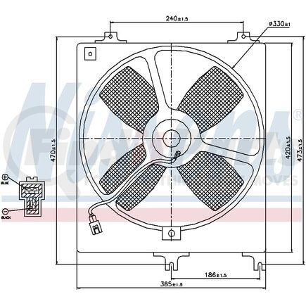 Nissens 85069 Engine Cooling Fan Assembly