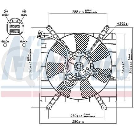 Nissens 85414 Engine Cooling Fan Assembly
