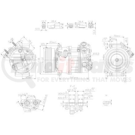 Nissens 890593 Air Conditioning Compressor with Clutch