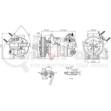 Nissens 890594 Air Conditioning Compressor with Clutch
