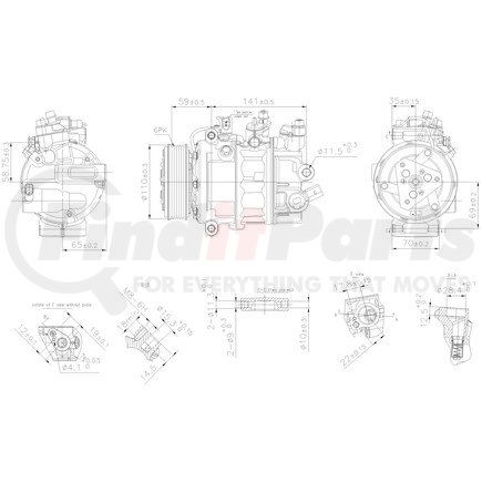 Nissens 890755 Air Conditioning Compressor with Clutch