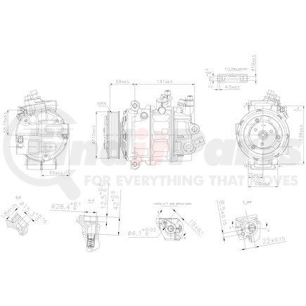 Nissens 890754 Air Conditioning Compressor with Clutch
