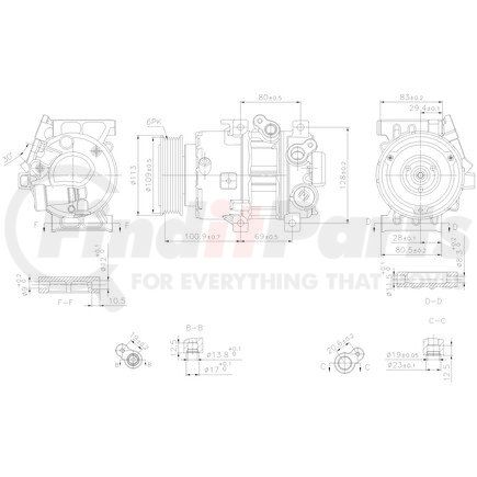 Nissens 890916 Air Conditioning Compressor with Clutch