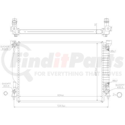 Nissens 60307A Radiator w/Integrated Transmission Oil Cooler