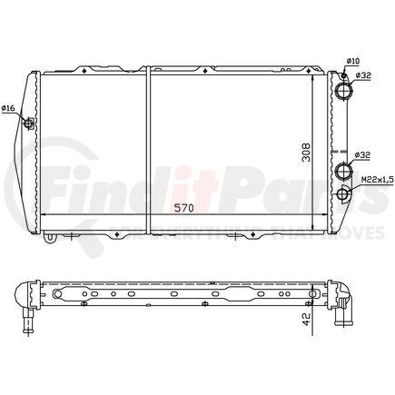 Nissens 604551 Radiator