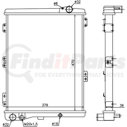 Nissens 604411 Radiator