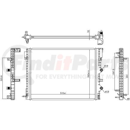 Nissens 606217 Intercooler Heat Exchanger