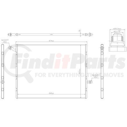 Nissens 606497 Intercooler Heat Exchanger