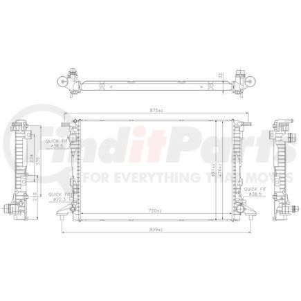 Nissens 606578 Auxiliary Radiator