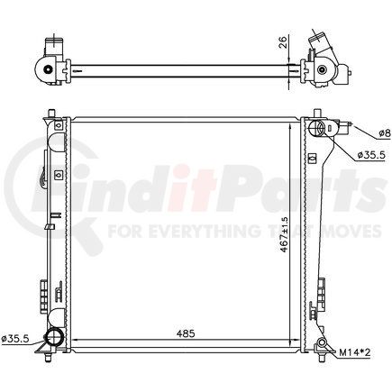 Nissens 606671 Radiator