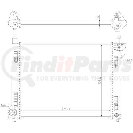 Nissens 606766 Radiator